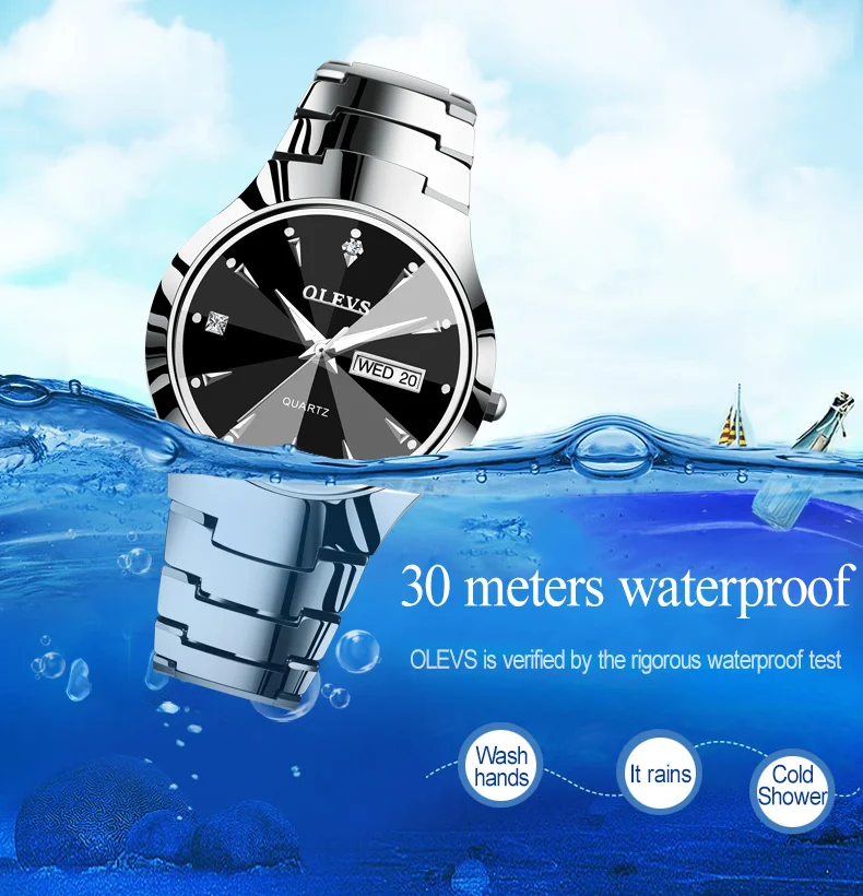 de luxo aço tungstênio à prova dwaterproof