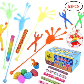 

63pcs Kids Birthday Party Favors Pinata Filler Gift Goodie Bag Toys Carnival Prizes Wedding Party Toys Traktatie School Favors