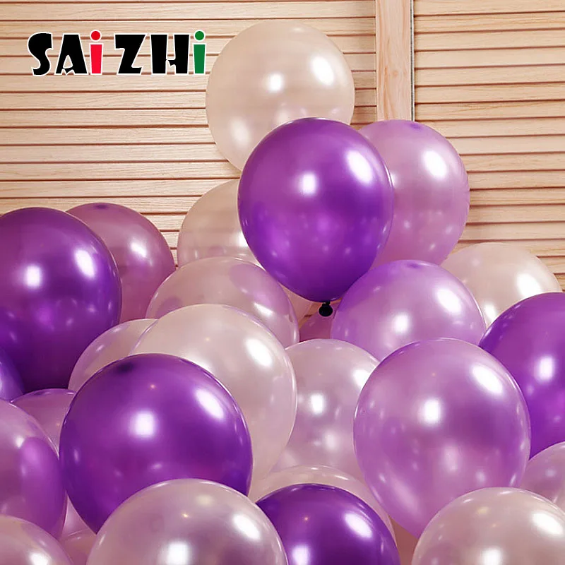 Saizhi 100 шт латексные шары свадебные украшения баллоны воздушные для дня рождения
