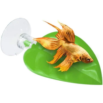 

4 Pieces Betta Bed Leaf Hammock for Betta Fish, Lightweight and Realistic Resting Spot, No BPA, Practical, Comfortable and Safe