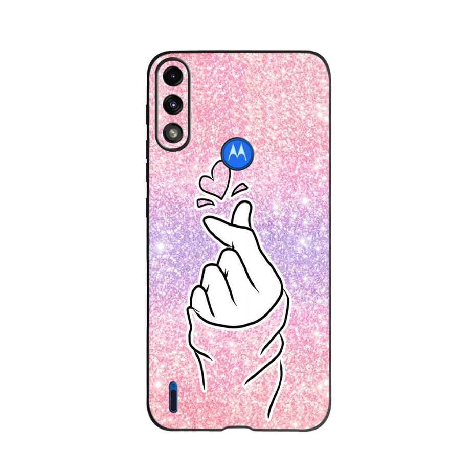 Durable Silicone Phone Back Cover - Soft TPU Protection for Motorola Moto E7 Series