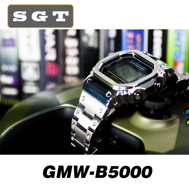 Ремешок для часов и ободок GMW-B5000 чехол из нержавеющей стали высокое качество 316L металлический ремешок стальной ремень инструменты