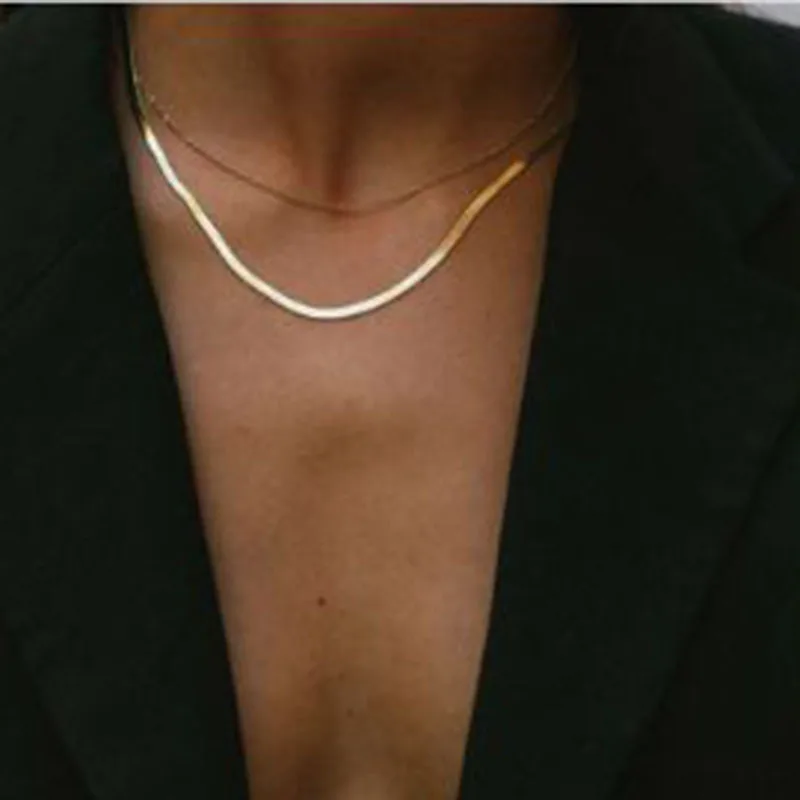 

Joolim Jewelry High End PVD Wholesale No Fade Elegant Symple Double-deck Pole-chain Stylish Stainless Steel Necklace