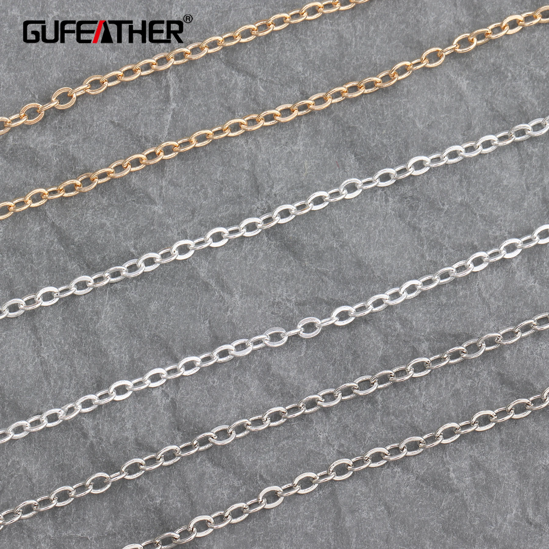 Цепочка GUFEATHER C10/Diy/Аксессуары для ювелирных изделий/фурнитура изделий/Аксессуары
