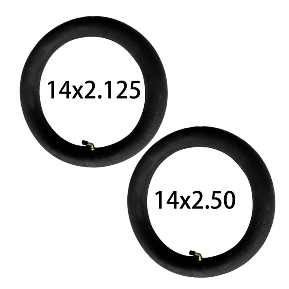 14x2.125/14x2.50 Butyl Rubber Inner Tube With A Bent Valve Stem For