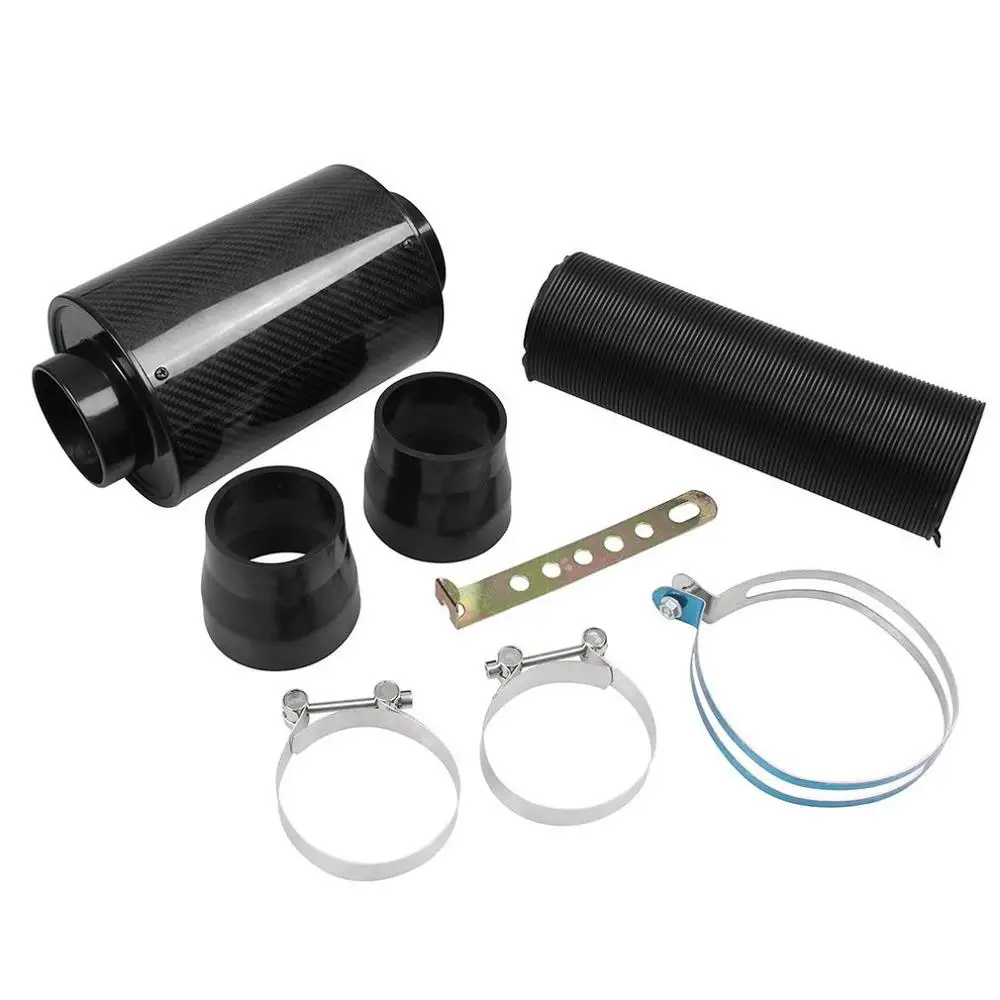 

Auto Parts Intake Bellows Car Air Filter Set BlingLights Carbon Fiber Cold Air Intake Bellows Accessories