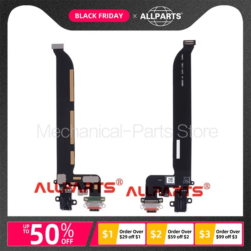 

Original Type-C USB Charging Port Dock Flex Cable For OnePlus 5T USB Charger with Audio Headphone Jack 1+5T A5010 Ribbon