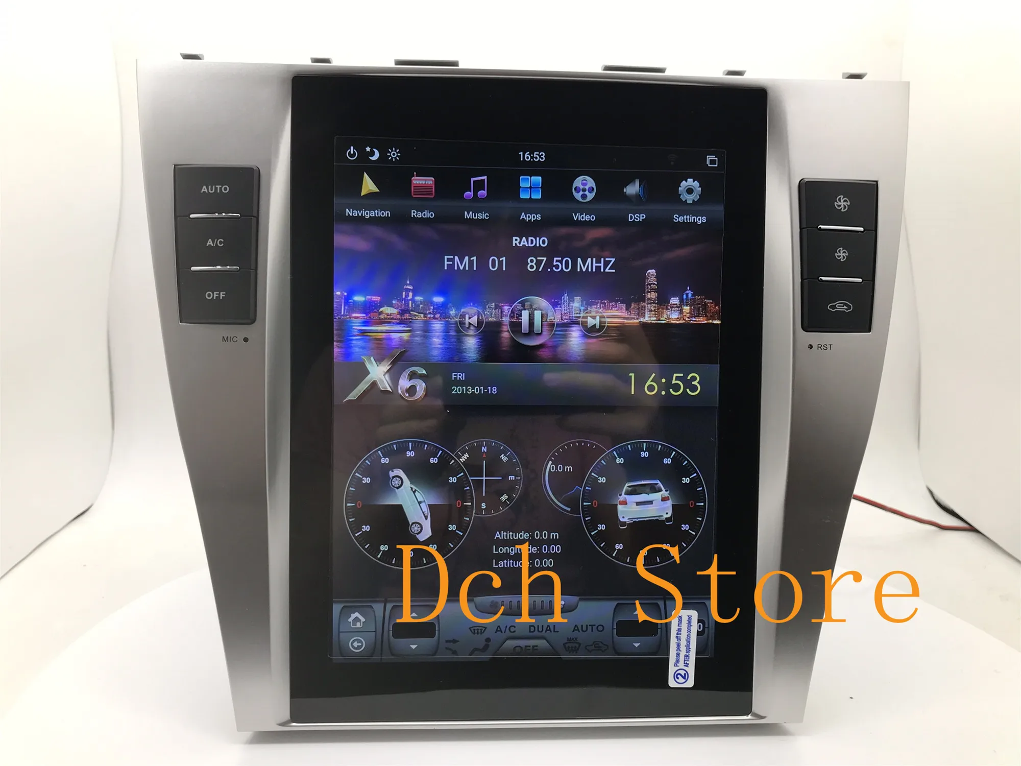 Автомобильный DVD плеер Tesla Style 10 4 дюйма Android 9 0 GPS навигация радио IPS для Toyota Camry 2006 2012