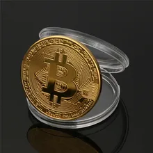 Позолоченная монета Биткоин коллекционный подарок Casascius Bit Coin арт-коллекция монет btc физическая Золотая памятная монета