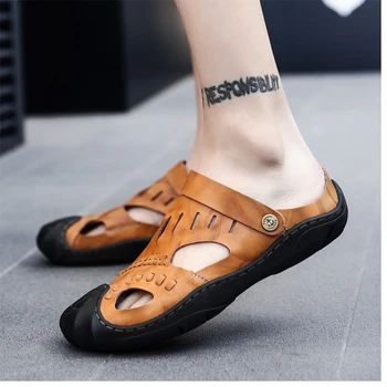

Summer Men Shoes Casual Luxury Brand Mens Penny Loafers Leather Half Slipper Slip On Italian Driving Shoes Men Moccasins