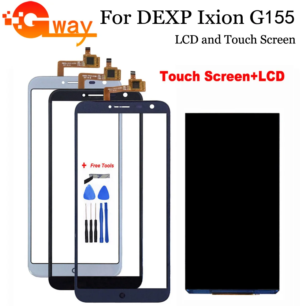 

5.5 inch For Dexp Ixion G155 LCD Display+Touch Screen 100% Tested LCD+Digitizer Glass Panel Replacement For Dexp G155 LCD