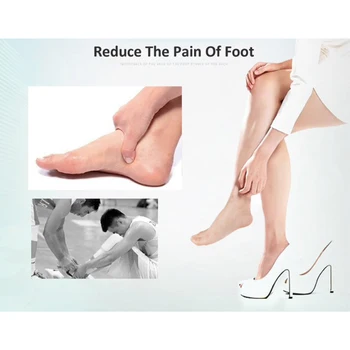 

2pcs Ergonomic Bandage Design Flat Feet Insoles Silicone Health Care Soft Shoe Inserts Protection Pain Relief Arch Support