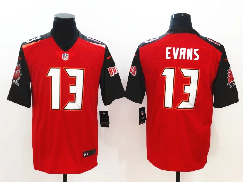 Бежевый Мужчины Tampa Bay Jameis Winston Mike Evans Vapor Untouchable Limited Jersey - Цвет: Бежевый