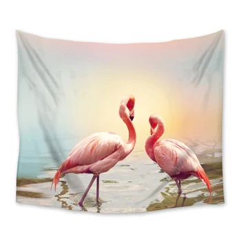 

Flamingo Animal Tapestry Nordic Style Wall Hanging Tapestries Dorm Wall Art Home Decor Traveling Camping Beach Towel Yoga Mat