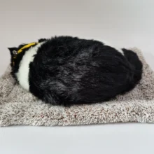 Моделирование Плюшевые игрушки B& W короткошерстной кошки храп сна с принтом кошки, кошка украшения лучший подарок игрушка-приятель