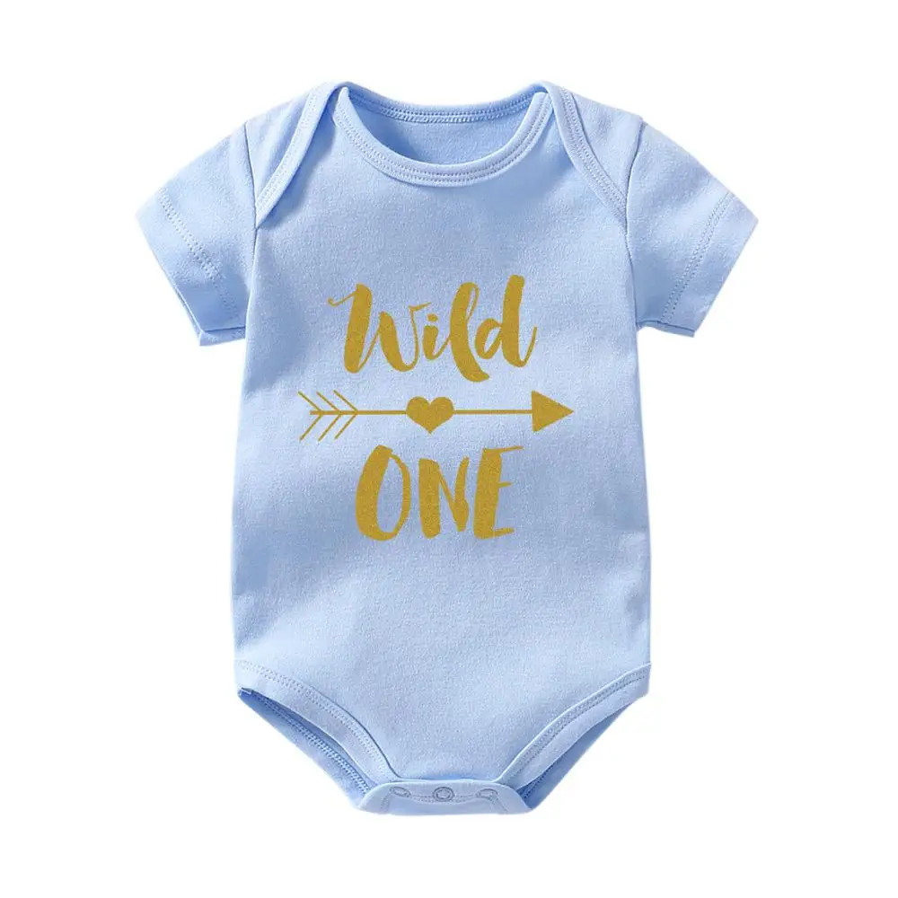 Детское боди YSCULBUTOL для девочек на 1 й день рождения с коротким рукавом|baby bodysuits|baby
