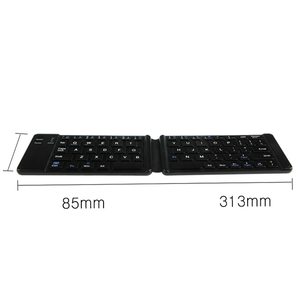 Тонкая портативная Мини Bluetooth складная клавиатура Беспроводная с тачпадом для