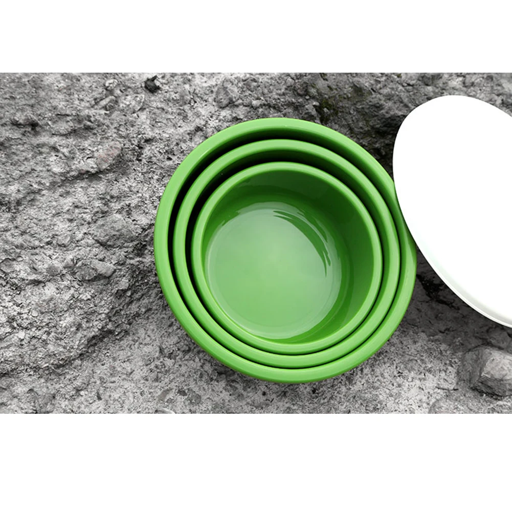 3pcs Outdoor Storage Tool Pot Portable ABS Accessories Fishing Practical Non Stick Pressure Resistant Durable Bait Basin
