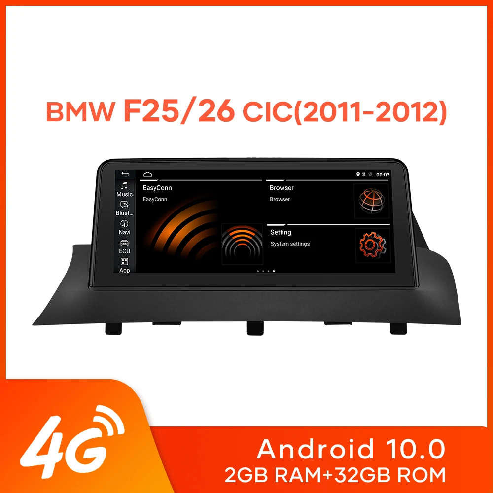 

MCWAUTO for BMW X3 F25 X4 F26 2011-2012 CIC System Android 10.0 Autoradio 10.25 Inches Car Stereo Radio GPS Navigation 4G Wifi