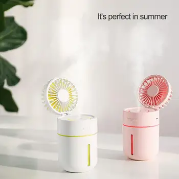 

Creative Two-in-one Spray Fan Mini USB Charging Fan Car Air Humidifier Small Fan
