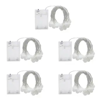 

LED Battery Box Round Ball String Light Christmas Party Decorative Environmental Protection Lamp