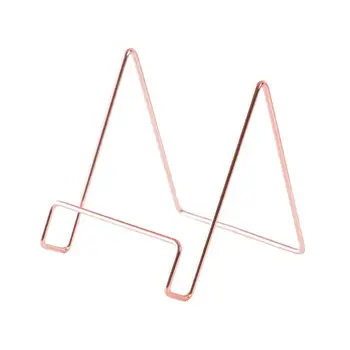 

Creative Geometric Storage Rack Simple Wrought Iron Organizer Book Stand Holder