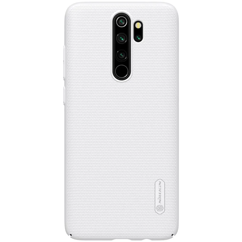10 шт./партия,, NILLKIN, Супер Матовый экран, матовый ПК, Жесткий Чехол для Xiaomi Redmi Note 8 Pro, чехол 6,53 дюйма - Цвет: Белый