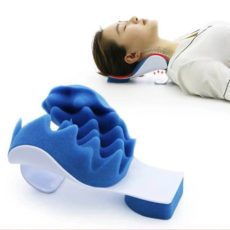 

Travel Neck Pillow Theraputic Support Tension Reliever Neck Shoulder Relaxer Massager Pillow Soft Sponge Releases Muscle Pillow