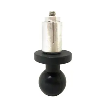 

Aluminum Base Rubber Motorcycle Bike Mount Black Fork Stem Base with Ball Head for Ball Mount Adapter