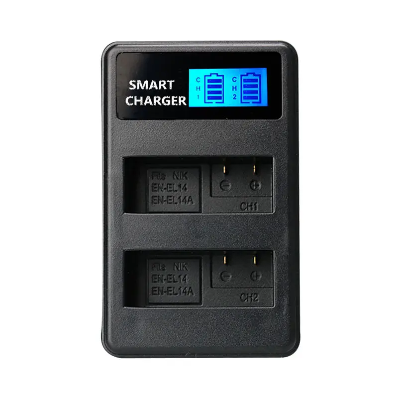 En El14/En El14A Usb ЖК дисплей двойной порт зарядное устройство для Ni Kon D3100 D3200 D3300 D3400 D3500