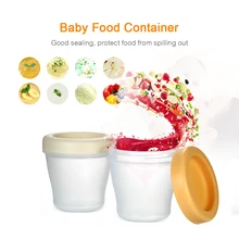 2 шт. в упаковке, портативные контейнеры для детского питания, безопасные складные морозильные стаканы для хранения с крышкой, детский контейнер для молока