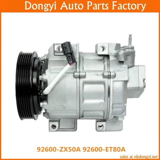 

DCS171C 6 PK 12v High quality A/C Compressor For 92600-ZX50A 92600-ET80A 92600ZX50A 92600ET80A