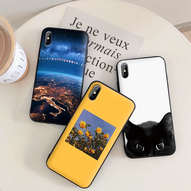 Case For iPhone xs Max X XR luxury TPU soft Cover iPhonex Silicone protect Shell catcaracasa etui coque funda | Мобильные телефоны
