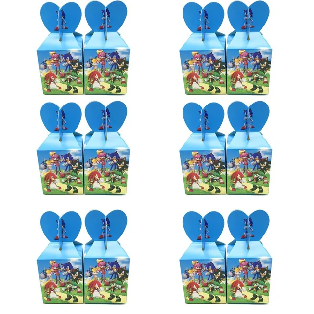 Bandai 12/24/36 Question Boy Birthday Party Candy Box Birthday Party Gift Box Souvenir Gift Candy Box Birthday Party Decorations A pack of 6pcs