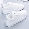 2022 New Spring Tenis Feminino Lace-up White Shoes Woman PU Leather Solid Color Female Shoes Casual Women Shoes Sneakers ► Photo 2/6