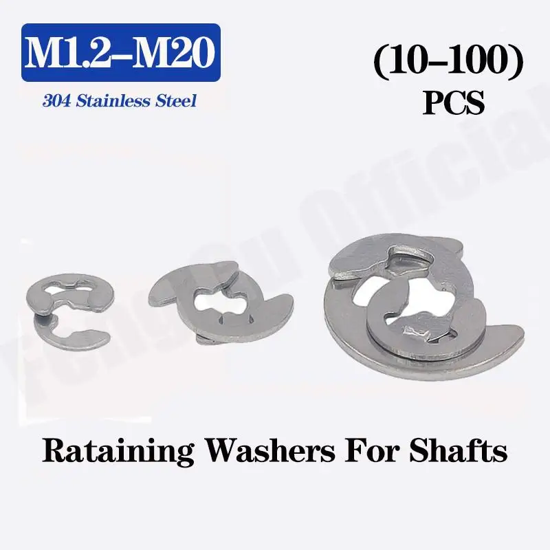 [M1.2 M15] Retaining Ring 304 Stainless Steel Circlip Sack Retainer E E
