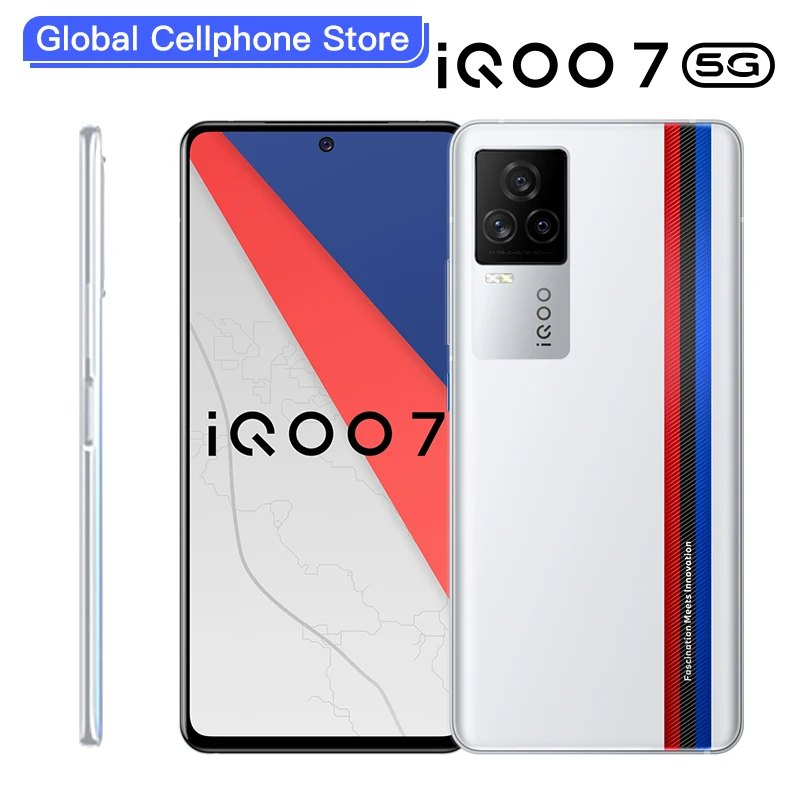Оригинальный vivo iQOO 7 5G Смартфон Snapdragon 888 120W тире зарядки 6 62 дюймов AMOLED 120 Гц частота