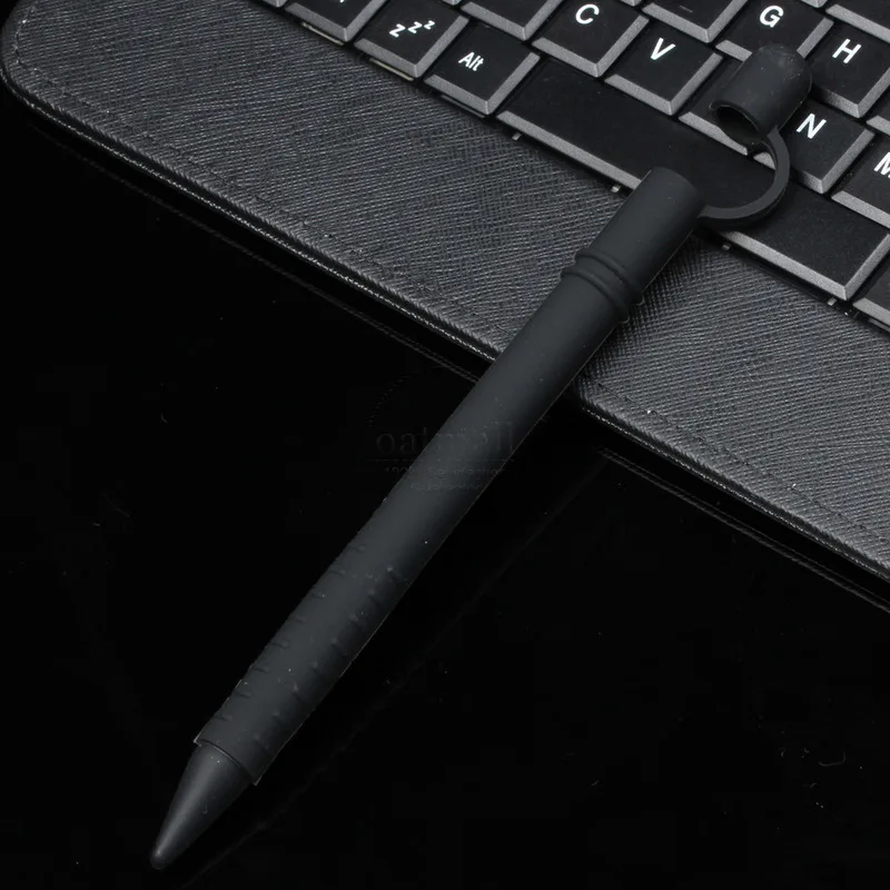 Мягкий силиконовый чехол для Apple Pencil, чехол для iPad, чехол для планшета, стилус, 360, полный защитный чехол - Цвета: Черный