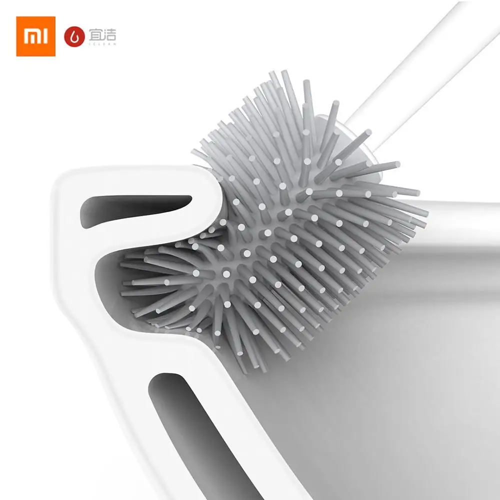 Щетка для унитаза Xiaomi Yijie с держателем хранения мягкие щетинки клеем щетки