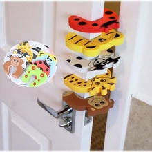 Случайные цвета, 2 шт, животные, детские, детские, защитные пробки для двери, защита пальцев, защитные игрушки для детей