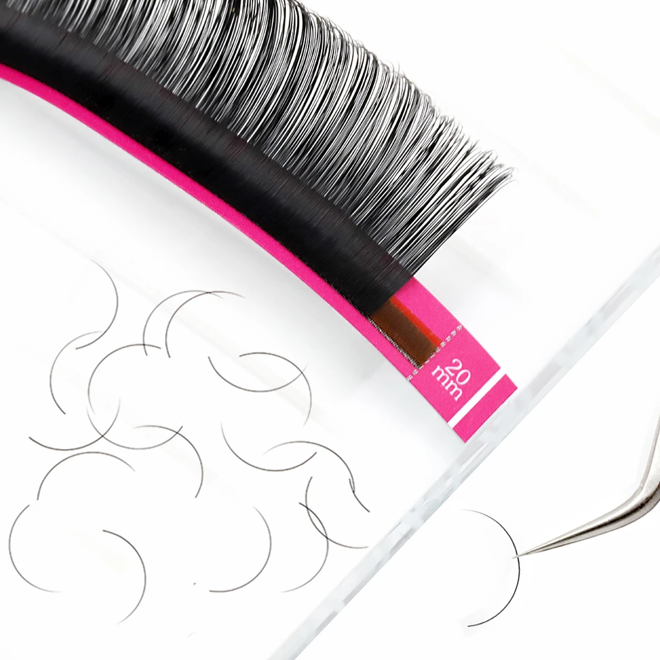 Natural Soft Korea Silk Lashes Extension All Sizes False Eyelash Extension for Professional Russian Volume Lashes Makeup Cilia
