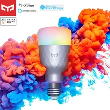 Yeelight-bombilla LED inteligente 1SE E27, 6W, RGBW, Control remoto colorido, para Asistente de Google, Amazon, Alexa, Xiaomi, Mijia App