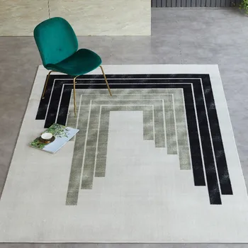 

Nordic style high density woven area rug, decorative Parlor coffee table carpet in Nylon fabric, villa rug