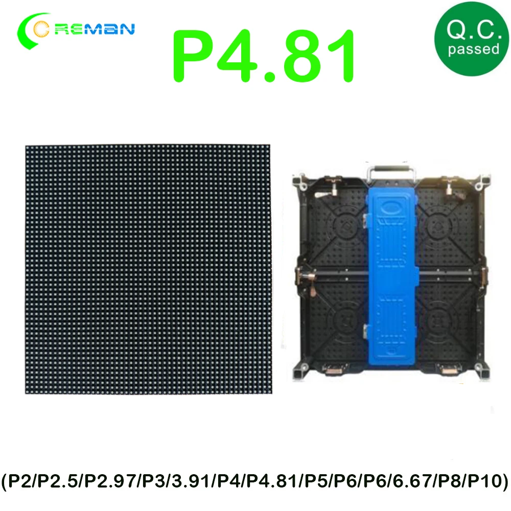 Уличный светодиодный модуль P4.81 с точечной матрицей 52x52 Размер 250x250 мм арендным