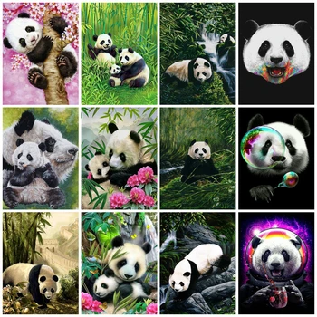 

5D Full Square/Round Diamond Painting Panda Cross Stitch Embroidery Mosaic Animals Diamond Art Animals Handwork Home Decor