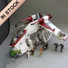 05041 серии "Звездные войны", военный корабль "Республика", 1175 шт., строительные блоки, совместимые с 75021 кирпичами, игрушки, подарки