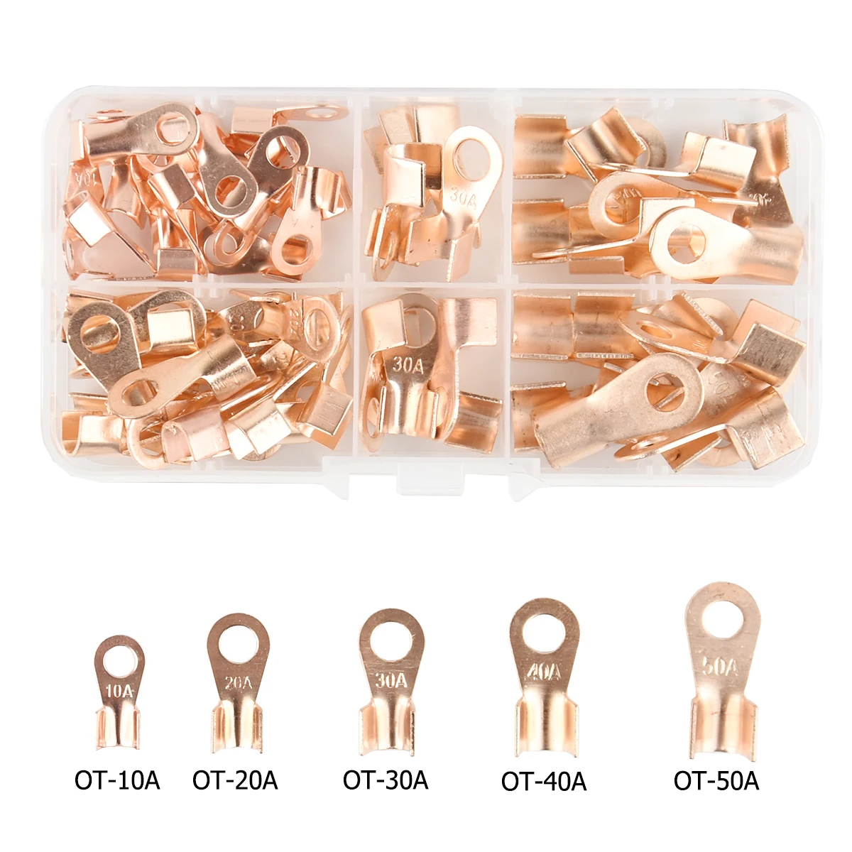 320Pcs Terminal Connector Ring U Type Open Barrel Wire Crimp Kit Brass  Multi Size Electric Wire Crimp Accessories OT UT for Automotive Motorcycle  Boats Electric Instruments 10 Kinds : Amazon.in: Home Improvement