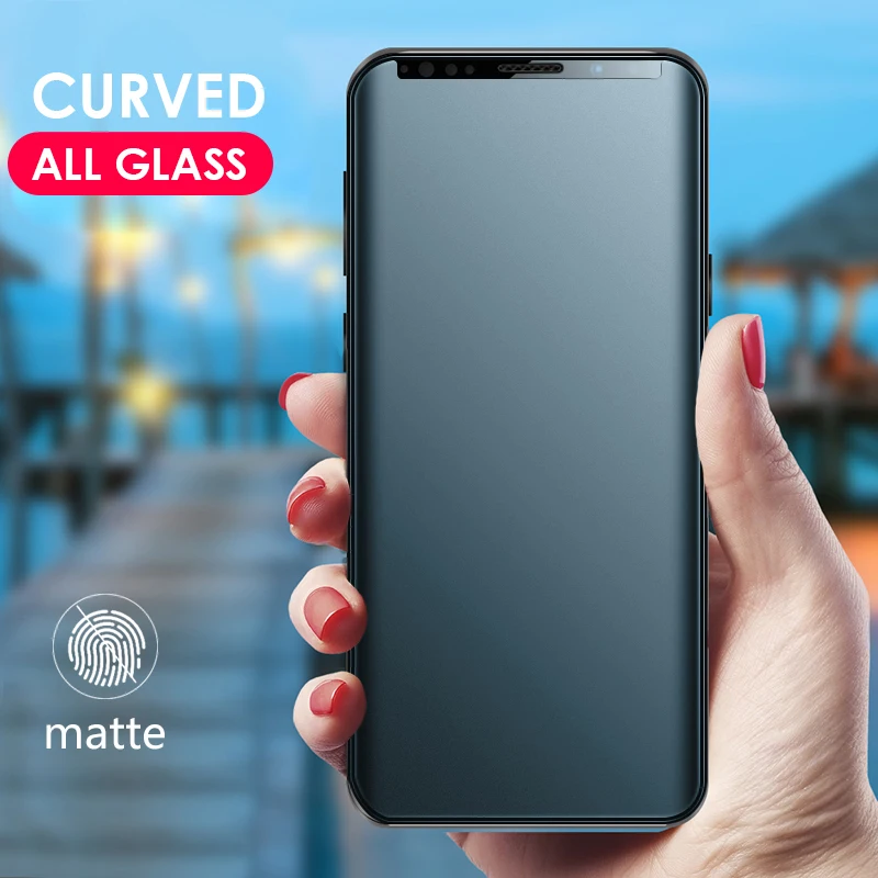 

CHYI matte curved for samsung s8 s9 plus screen protector full cover protective tempered for samsung galaxy s8 s9 plus glass