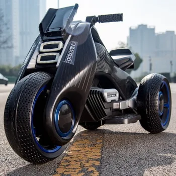

Children's electric motorcycle men and women baby can sit people kids toy car tricycle