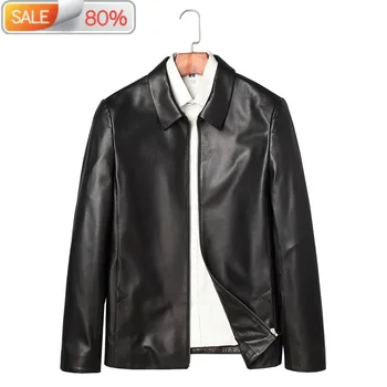 

Genuine Jacket Spring Real Sheepskin Coat for Men Leather Jackets Short Veste Cuir Homme 71J7A67J B22110